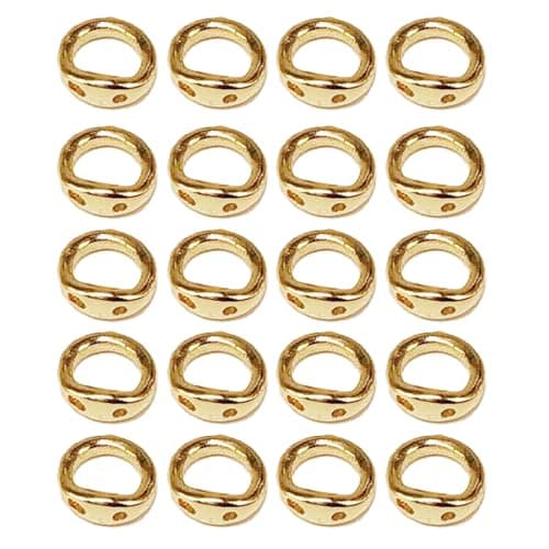 MOAIYU Sturdy Double Hole Connector Rings Jewelry Clasps Double Hole Connectors for Jewelry and Craft