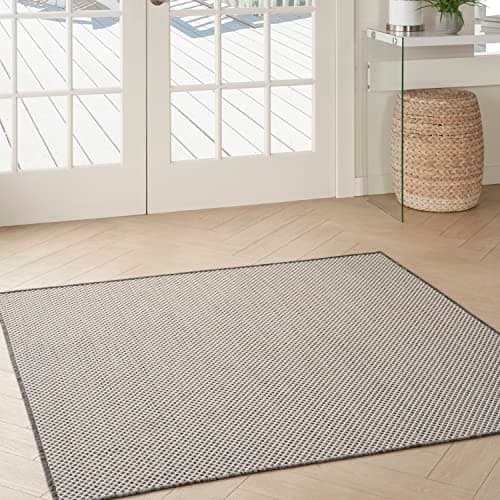 Nourison Home Courtyard Ivory ...ng Room, Kitchen (4' x Square)