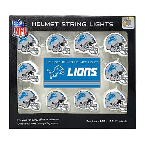 NFL Detroit Lions LED Helmet String Lights
