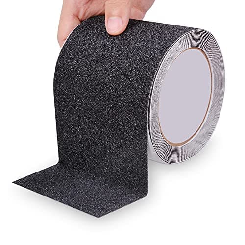 Anti Slip Tape, Waterproof Self Adhesive Black 4"x32.8Ft Grip Tape