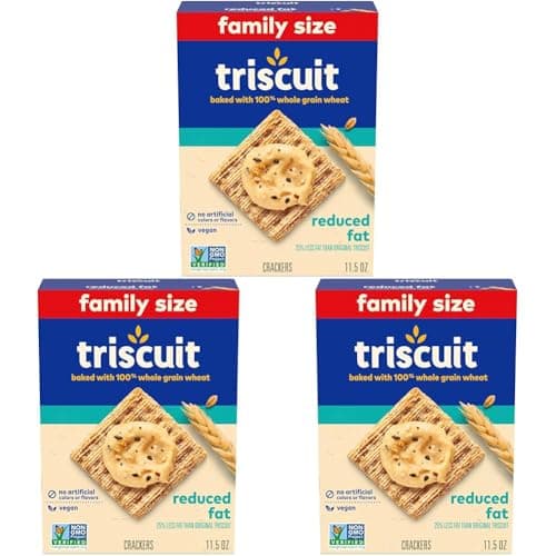Triscuit Reduced Fat Whole Gra...mily Size, 11.5 oz (Pack of 3)