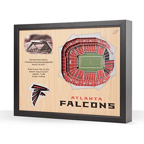 YouTheFan NFL Atlanta Falcons 25-Layer 3D Stadium Wall Art