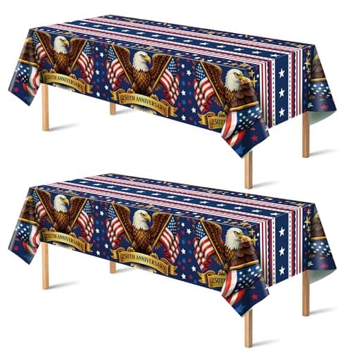 4th of July Tablecloth 2-Pack for $6 + free shipping w/ Prime