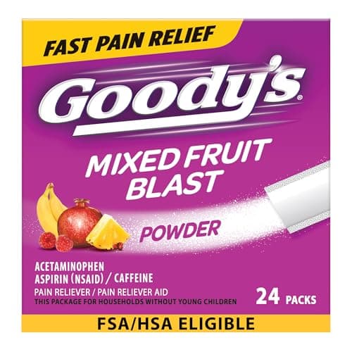 Goody's Pain Relief Powders, E...Fruit Blast, 24 ct (Pack of 1)