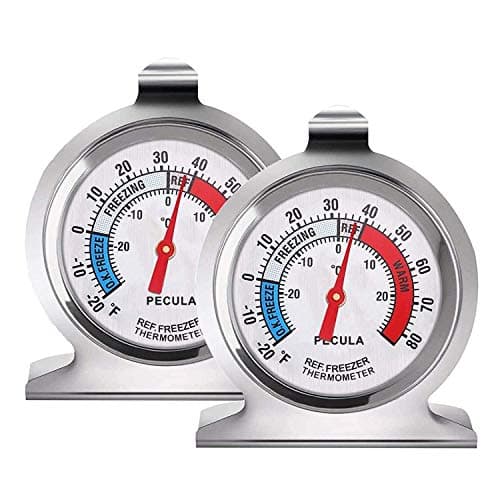 $6.98 | 2 Pack Refrigerator Thermometer, 30-30°C/20-80°F at Amazon