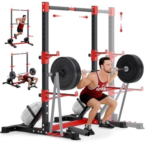 YOLEO Squat Rack Combo Power Rack $152 + Free S/H
