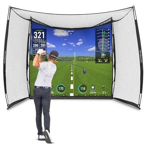GoSports Range Cage 10 ft x 8 ...Hitting Net with Impact Screen