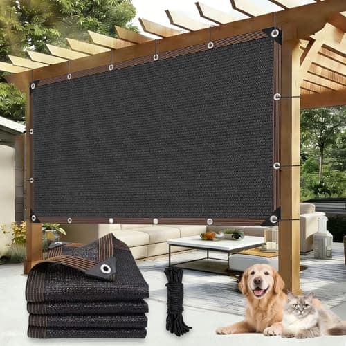 LCYFBE 90% Shade Cloth, Dog Kennel Shade Cover, 3.3 x 6.6 FT Sturdy Durable Sunblock Shade Mesh Tarp with Grommets for Patio Plants Greenhouse Chicken Coop Porch