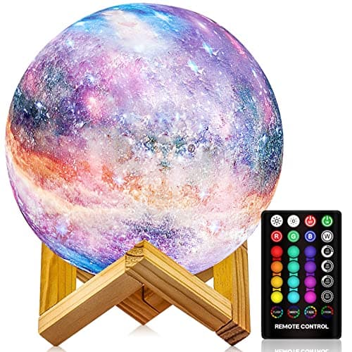4.8" LOGROTATE 16 Color Galaxy Rechargeable Moon Lamp (SML-2020)  $7.71 + Free Shipping w/ Prime or on $35+