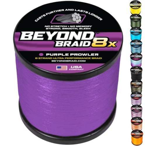 Beyond Braid Braided Fishing Line - Purple 8LB