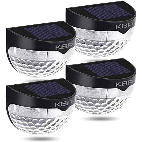 KBP Solar Fence Lights 4-Pack for $12 + free shipping w/ Prime
