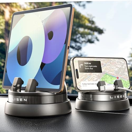 LISEN 360° Rotating Dashboard Cell Phone Holder (Black) $5.87 + Free Shipping w/ Prime or on $35+