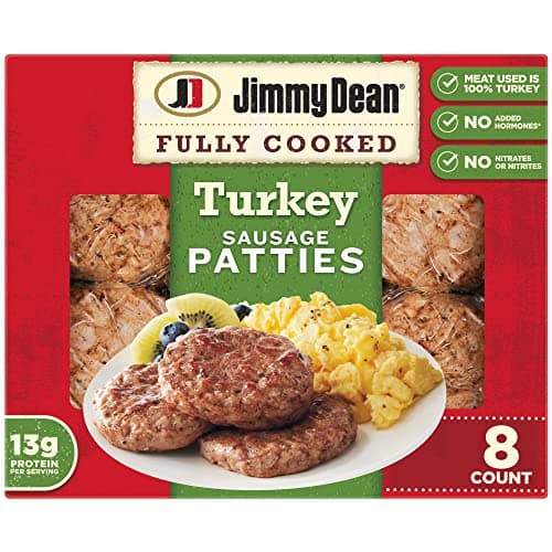 Jimmy Dean, Fully Cooked Turkey Sausage Patties, 8 count