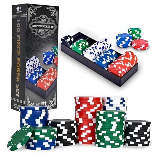 Elbow Room Games 100-Piece Pok..., Blackjack & Home Game Nights