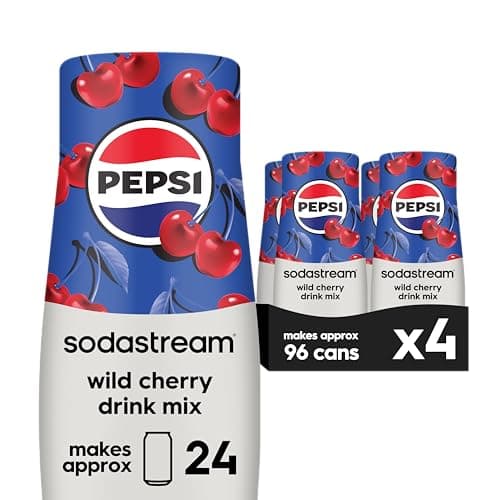 SodaStream Pepsi Wild Cherry Drink Mix (440ml, Pack of 4)