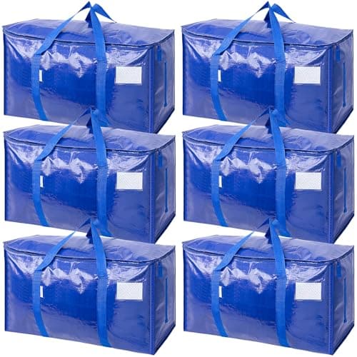 [Prime] 6-Pack 24 Gallon TICONN Heavy-Duty Moving Bags w/ Zippers & Handles $18.89 + Free Shipping