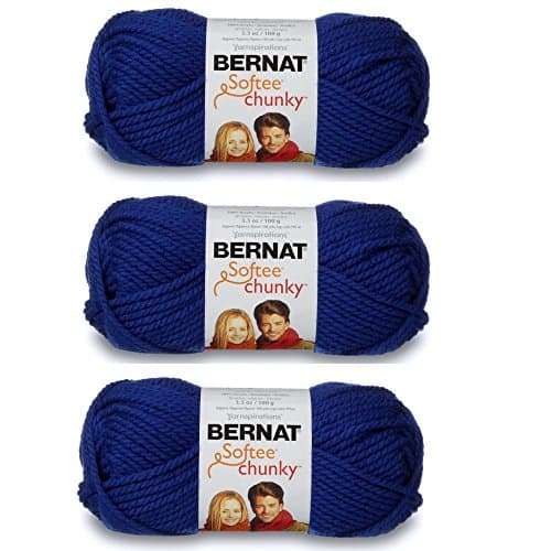 Bernat Softee Chunky 3-Pack Ya...oyal Blue - Machine Wash & Dry