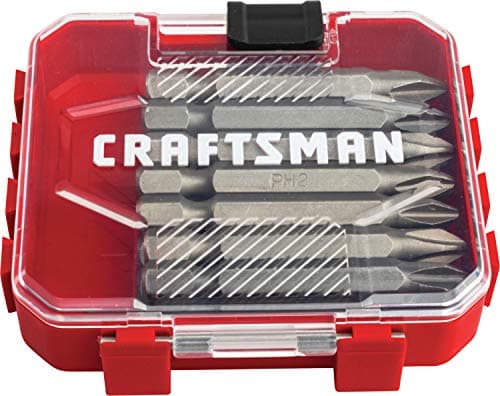 $5.98 | CRAFTSMAN Phillips Screwdriver Bit Set, 2-Inch, 15-Piece (CMAF122PH215) at Amazon
