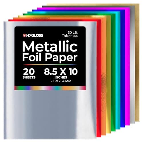 Hygloss Metallic Foil Paper - ...fts - Shiny Craft Paper Sheets