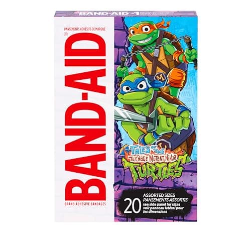 20-Ct Kids' Character Band-Aids (Assorted Sizes): Teenage Mutant Ninja Turtles $2.38 w/ S&S + Free Shipping w/ Prime or on $35+