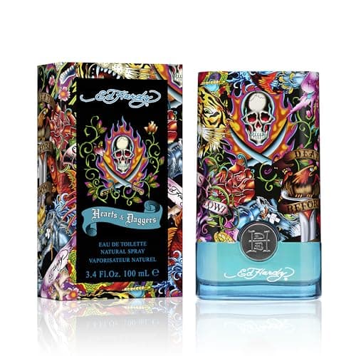 ED HARDY Men's Cologne Fragrance Spray, Hearts & Daggers, Eau De Toilette, 3.4 fl oz