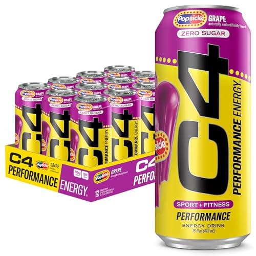12-Pack 16-Fl Oz C4 Performance Energy Drink (Grape Popsicle) $12 w/ S&S + Free Shipping w/ Prime or on $35+