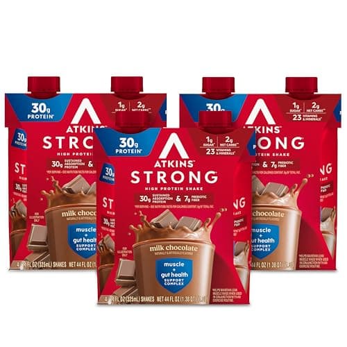 12-Pack 11-Oz Atkins Strong Protein Shake (Chocolate) $13.50 w/ S&S
