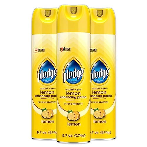 Pledge Enhancing Polish Spray,... Lemon Scent, 9.7oz, Pack of 3