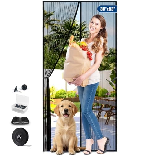 Child & Pet-Friendly Magnetic Screen Door Only $6.99 on Amazon