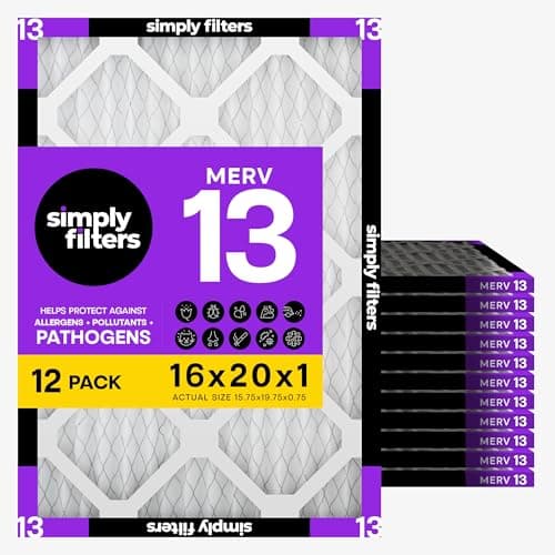 Simply 16x20x1 Air Filter, MER...) DUST, Pet, & Allergy Control