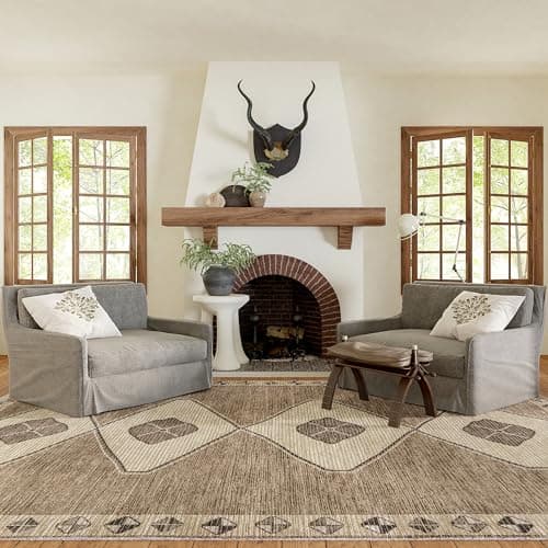 Rugs USA Fennel Light Brown, 3...iving Room, Dining, Den, Foyer
