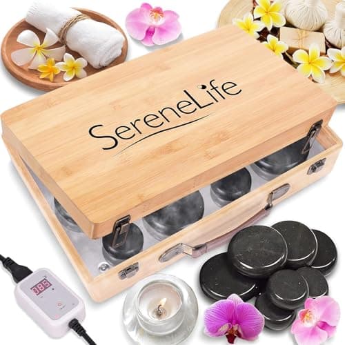 SereneLife Massage Stone Heate...mboo Heating Case PSLMSGST65.5