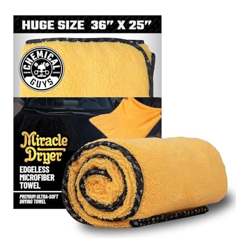 Chemical Guys Miracle Microfiber 36x25" Drying Towel for $12 + free shipping w/ Prime