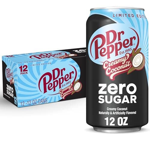 12-Pk 12-Oz Dr Pepper Zero Sugar Creamy Coconut Soda 3 for $16