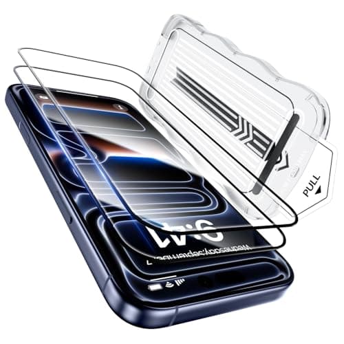 GolbinBox for iPhone 17 Pro Max Screen Protector, [12FT Military-Grade Shatterproof] [9H+ Tempered Glass] [Auto-Alignment Frame] [HD Clear] [Case-Friendly] Full Coverage Protection for iPhone 17ProMax 6.9", 2 Pack