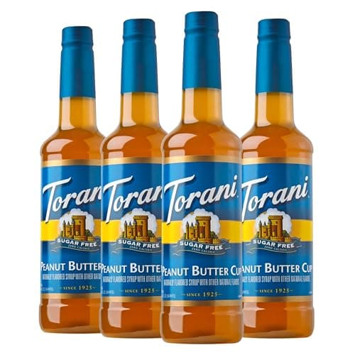 Torani Sugar Free Peanut Butte... Syrup, 25.4 fl oz (Pack of 4)