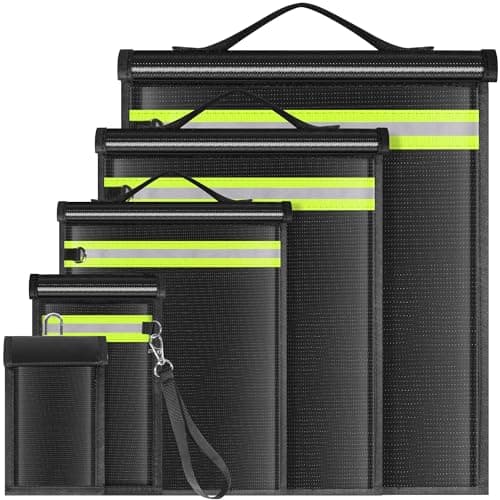 Lulrsay 5 Pack Faraday Bags EM...ectronics Fireproof Waterproof