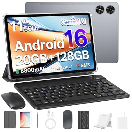 11" Android 16 20GB RAM Tablet with Keyboard for $74 + free shipping