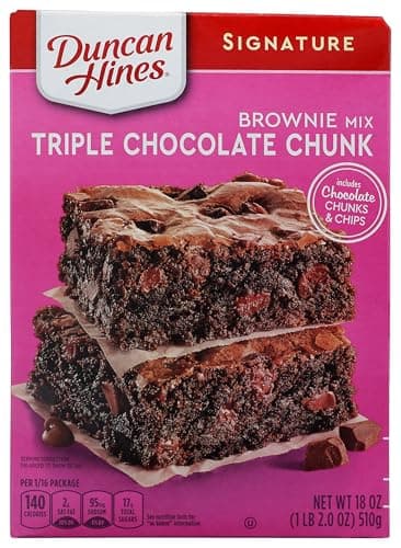 18-Ounce Duncan Hines Triple Chocolate Chunk Brownie Mix $2.21 w/ S&S + Free Shipping w/ Prime or on $35+