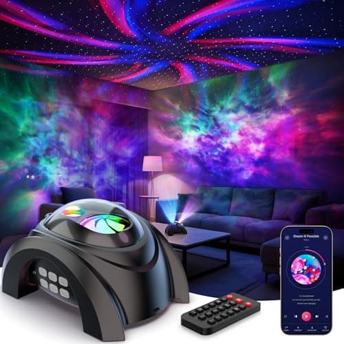 Rosetta 5-in-1 Dual Galaxy Projector (58 Lighting Effects, 15 Sounds) $15.99