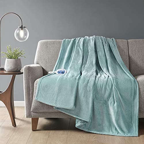 Beautyrest Heated Electric Bla...fied, Aqua Throw (60 inx70 in)