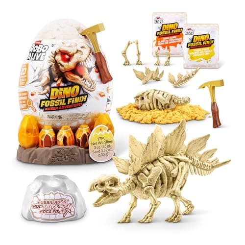 Robo Alive Fossil Find Amber A...xing and Dinosaur Toy for Boys