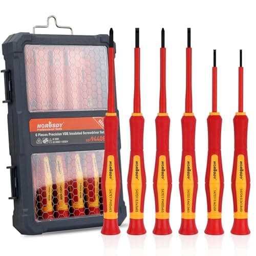 $11.99* | HORUSDY 6-Piece 1000V Insulated Mini Screwdriver Set w/ Magnetic Tip at Amazon