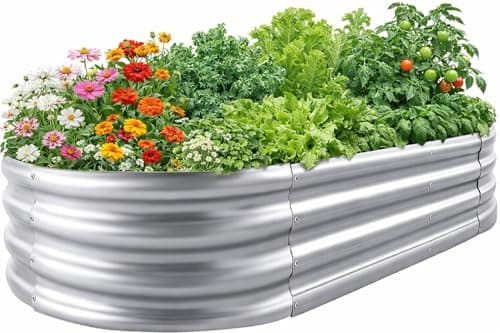 $17.98: Eclaron Galvanized 4' x 2' x 1' Raised Garden Bed at Amazon