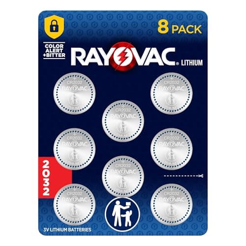 $4.75* | 8-Pk Rayovac 2032 3V Lithium Coin Cell Batteries at Amazon