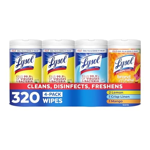 Lysol Disinfecting Wipes 4-Pack Just $11 Shipped for Amazon Prime Members
