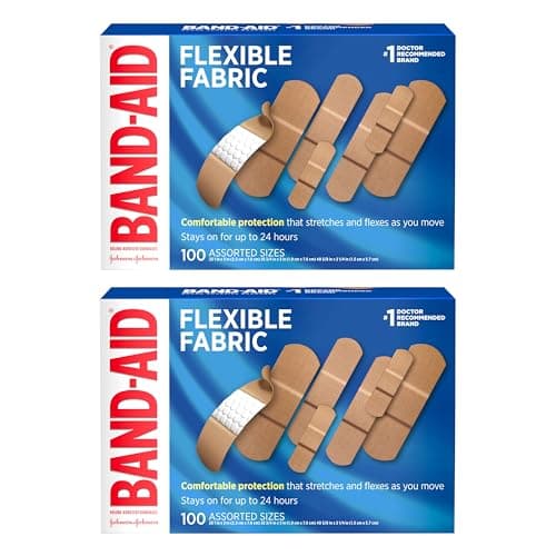 [SnS, AC] $10.25* | 2-Pack 100-Count Band-Aid Flexible Fabric Adhesive Bandages at Amazon