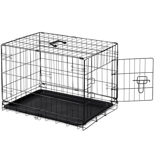 DUMOS Dog Crate, 30 Inch Mediu...el for Indoor, Outdoor, Travel
