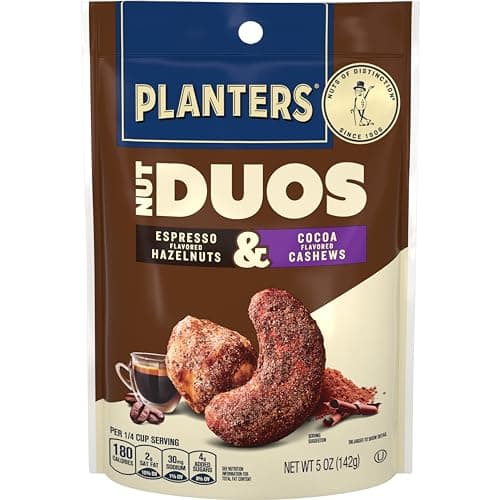 PLANTERS Nut Duos, Flavored Nu...shews & Espresso Hazelnuts 5oz
