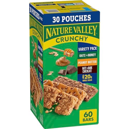 [Prime, SnS] $8.29* | 60-Count 0.75-Oz Nature Valley Crunchy Granola Bars (3 Flavor Variety Pack) at Amazon